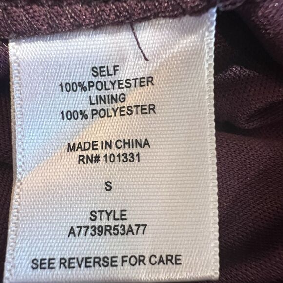 Charlotte Russe Sheer Floral Dress Ruffle Sleeve Fall Layering Purple S - Picture 12 of 13